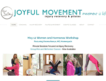 Tablet Screenshot of joyfulmovement.com